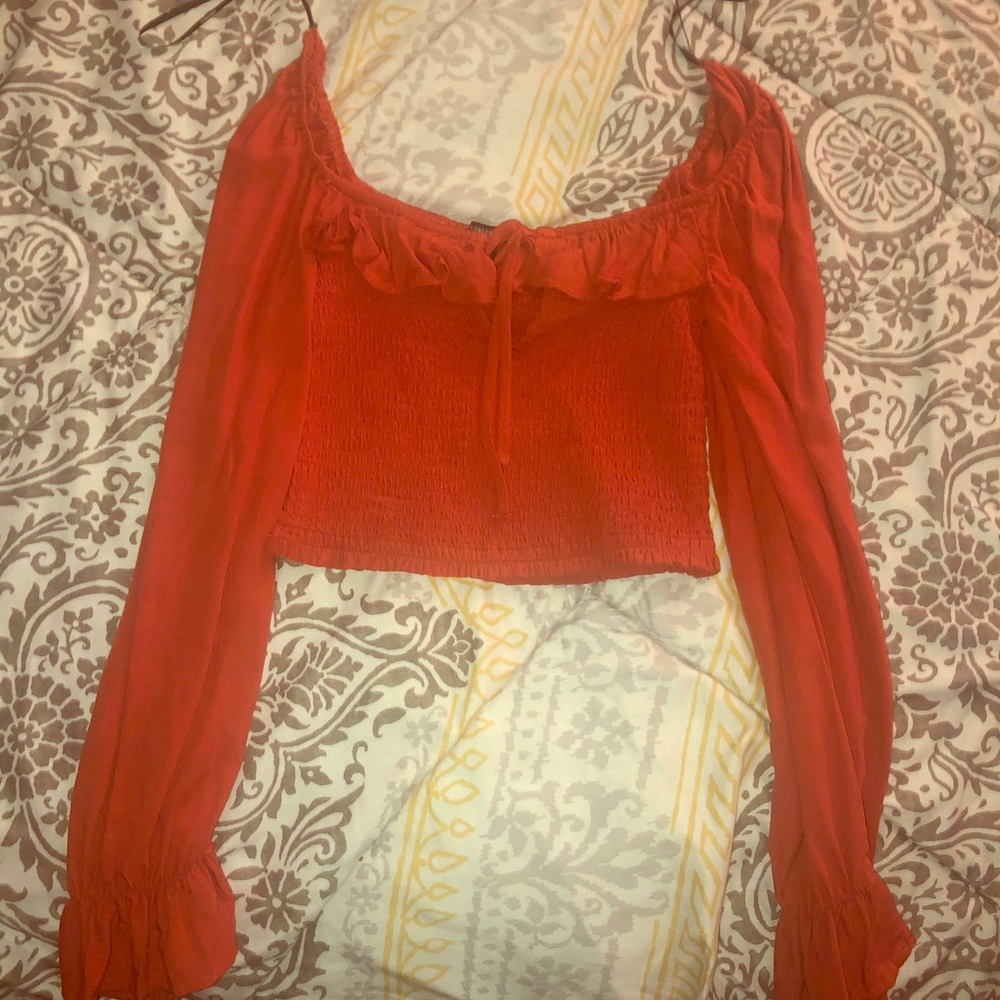Long Sleeve Crop Top
